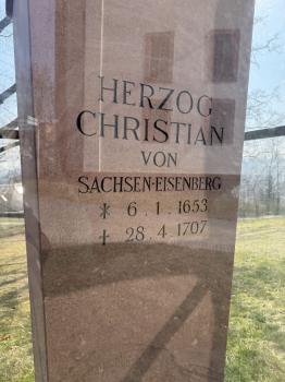Christian von Sachsen-Eisenberg, Herzog (1653-1707) (Büste) (Eisenberg)